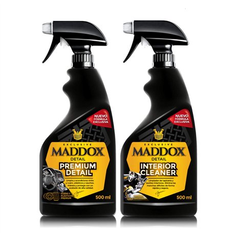 MADDOX DETAIL - Interior Care Kit 2x500ml | Nettoyant pour Tableaux de Bord avec Brillant | Nettoyage en Profondeur et Protectio
