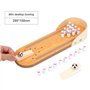 Table Mini Bowling Game Set Décoration de Bureau en Bois Jouets pour Enfants