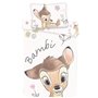 Disney Bambi Parure de lit Bébé 100% Coton - Housse de Couette 100x135 cm + Taie d'oreiller 40x60 cm