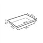 Tescoma Delicia Plaque à pâtisserie profonde avec couvercle en plastique 33 x 23 cm