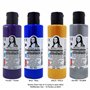 Lot de 12 peintures pour tissu de 60 ml avec or et argent – Couleurs textiles résistantes au lavage pour tissus clairs – Idéal p