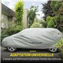 Dunlop Bache Voiture XL - Housse Voiture Universale 534 x 178 x 120 cm - Couverture Imperméable avec Cordon Élastique et Anneaux