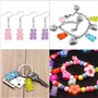 Breloques Gommeuses Colorées de Bonbons,40 PCS Pendentifs Ours en Résine Mignon Gommeux Ours Bracelet Pendentifs Ours Breloques