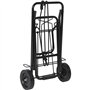 Camp-Gear - Chariot à bagages - Pliable - Acier - 35 kg, Noir