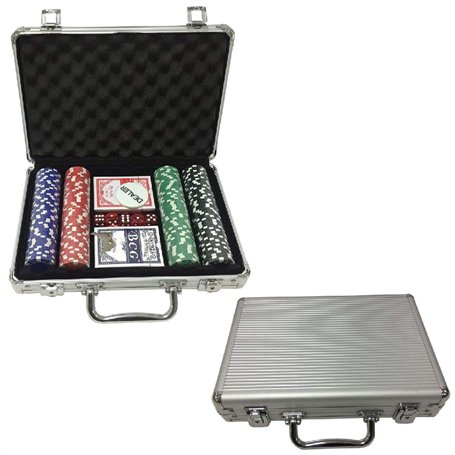 AK Sport 0603014 Aluminium Case 200 Poker Set