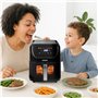 5 L - 1500 W - silencieux (55 db) - Slim - Sans huile - 8 programmes de cuisson - Thermostat réglables