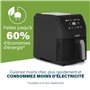 Princess Slim Airfryer 5,5 L - 1500 W - silencieux (55 db) - Slim - Sans huile - 8 programmes de cuisson - Thermostat réglables 