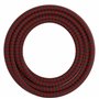 Calex 60 W 250 V - Cordon enroulé en tissu - Rouge/noir - Longueur : 1