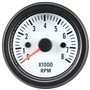 AUTO-STYLE Instrument Performance blanc classique compte-tours >8000rpm 2/3/4/5/6/8 cil. 52mm