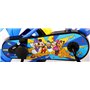 albri Bici Bambino Di Da Pollici Vélo Enfant Mickey de 12" avec stabilisateurs latéraux et Gourde Bébé – garçon, Rouge et Bleu,