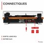 Audizio RP112AL Platine Vinyle Bluetooth in & Out - Chêne, Haut-parleurs stéréo intégrés, Lecture disques 33, 45 et 78 Tours, Un
