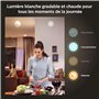 Philips Hue White and Color Ambiance Ampoule LED connectée Pack de 3, culot GU10, 350 lumens (équivalent 50W). Compatible Blueto