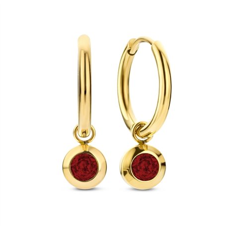 Boucles d´oreilles Femme CO88 Collection 8CE-70484 Doré Rouge