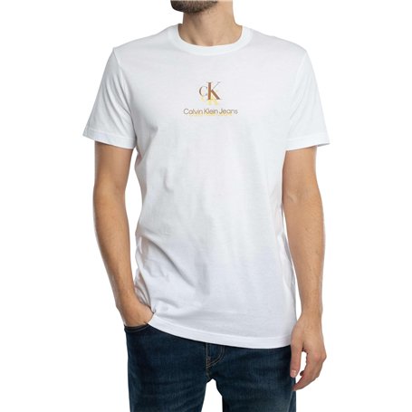 Calvin Klein T-Shirt Manches Courtes Homme Shadow Logo Tee Regular Fit