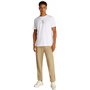 Calvin Klein T-Shirt Manches Courtes Homme Shadow Logo Tee Regular Fit, Blanc (Bright White), XL