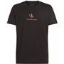 Calvin Klein T-Shirt Manches Courtes Homme Shadow Logo Tee Regular Fit, Noir (Ck Black), M