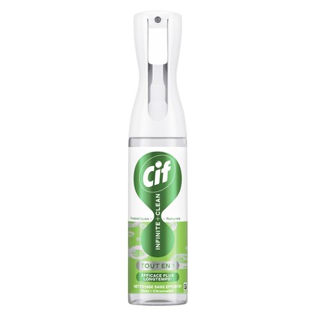 Cif Infinite+Clean Spray Multi-Usages Nettoyage sans Efforts 280ml