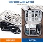 JNTMIKUN Sac de Rangement Câble Universel Pochette Cable de Voyage Organisateur Accessoires Électronique pour Disque Dur Externe
