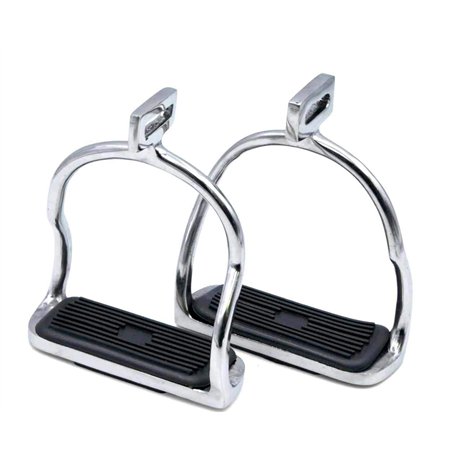 Reitsport Amesbichler AMKA Paire d'étriers de sécurité en acier inoxydable Motif Islande