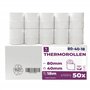 Lot de 50 rouleaux thermiques 80 mm x 40 mm x 12 mm - Pour caisse enregistreuse avec imprimante de tickets - Papier thermique -