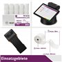 Lot de 50 rouleaux thermiques 80 mm x 40 mm x 12 mm - Pour caisse enregistreuse avec imprimante de tickets - Papier thermique - 