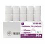 LYNNE PAYMENT SOLUTIONS Lynne Payment Solutions Rouleaux thermiques 57 mm x 50 mm x 12 mm Rouleaux de caisse enregistreuse Roule