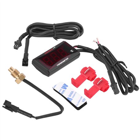 Thermomètre numérique moto universel moto thermomètre numérique température de l'eau jauge de température mètre pour Scooter de