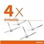 BAKUUM Lot de 4 brosses latérales pour Xiaomi Mop 2S / Mop P/Mop Pro / STYJ02YM / XMSTJQR2S Pack de pièces et accessoires pour r