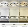 Ventilateur de Plafond Silencieux avec éclairage et Télécommande, Plafonnier LED Moderne à Intensité Variable avec Ventilateur,