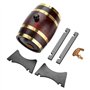 Baril de porto en bois rétro, chêne naturel de qualité supérieure, capacité de 1,5 l, baril de chêne, baril de chêne fait à la m