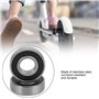 Keenso Roulements à Billes de Scooter en Acier Inoxydable 2 Pièces Roulements de Roue Auxiliaires Arrière de Scooter électrique 