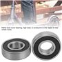 Keenso Roulements à Billes de Scooter en Acier Inoxydable 2 Pièces Roulements de Roue Auxiliaires Arrière de Scooter électrique 