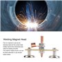 Tête d'aimant de soudage, double connecteur de masse, facile à démonter, pour le soudage sur site