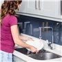3 Pièces Robinet d'eau pivotante,Tête De Robinet De Cuisine Mobile 360 Degrés,2 Modes Réglable Douche Tête Filtre Pulvérisateur,