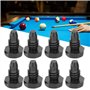 Keenso Housse de Queue Billard 15 pièces Bouchon Fond étui Protection Anti poussière Accessoires d'équipement