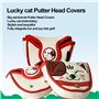 Couvercle de Putter d'arbre Central de Golf, Couvre-Chef de Maillet de Golf Imperméable à l'eau de Chat Chanceux