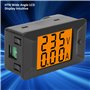 Eujgoov Ampèremètre de tension, PZEM-026 AC 40-400V 100A double Digital Voltage Ampere Panel Meter Ampèremètre Voltmètre 110-220
