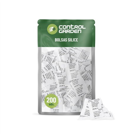 Control Garden Lot de 200 sachets anti-humidité de 1 g en gel de silice éliminent l'humidité et les mauvaises odeurs