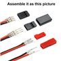 Lot de 40 connecteurs servo RC mâles et Femelles compatibles JST SYP Futaba pour Hitec Spektrum