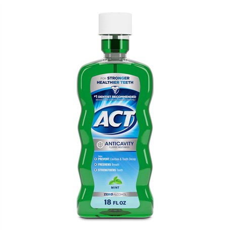 ACT Rince-bouche anti-caries fluoré Act - Sans alcool - 530 ml