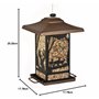 Perky-Pet Mangeoire à oiseaux Lanterne Vie Sauvage avec perchoirs ajustables - Décoration anti-écureuil à suspendre - Capacité m