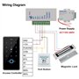 FST Kit de Système de Contrôle d'accès de Porte IP68 Clavier RFID d'empreinte Digitale étanche + Serrure Magnétique électrique 1