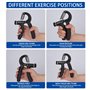 peinat 2 Pièces Muscleurs de Main Pince à Main Hand Grip avec Plage de Résistance Réglable 5-60 Kg pour La Récupération des Pati