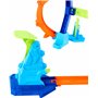 Hot Wheels Coffret Piste Looping et Saut Piste Multi Crash avec une voiture à l’échelle 1/64, pistes et adaptateurs Speed Snap,