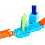 Hot Wheels Coffret Piste Looping et Saut Piste Multi Crash avec une voiture à l’échelle 1/64, pistes et adaptateurs Speed Snap,
