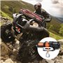 VEVOR Treuil Électrique VTT UTV Capacité de Traction 2041 kg 12 V CC, Corde Synthétique 12 Brins Φ 0,6x1188,7 cm, Guide-câble, T