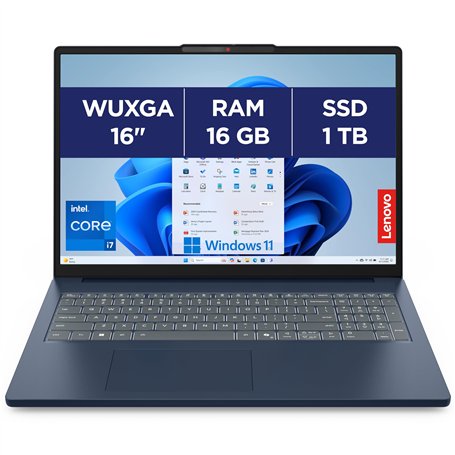 Lenovo IdeaPad Slim 3 16IRH10 - Ordinateur Portable 16'' WUXGA (Intel Core i7-13620H