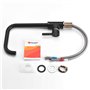 IBERGRIF M22105B Mitigeur Évier avec Bec Haut, Robinet de Cuisine, NOIR