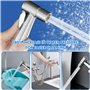 Puasok Douchette de Bidet pour Toilettes, Douchette Toilette WC en Acier Inoxydable 304 Pulvérisateur de Bidet avec Tuyau de 3 M