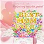 Carte pop-up pour la fête des mères, carte de vœux 3D BEST MOM EVER, Mother's Day Pop up Card avec enveloppes, cartes d'annivers